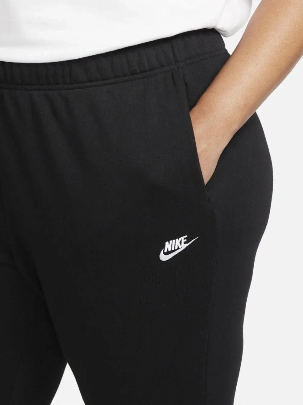 Nike Sweatpants 3X Black Jogger Standard Fit Mid Rise Fleece Pants Plus Size NWT